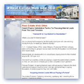 Real Estate Website SEO